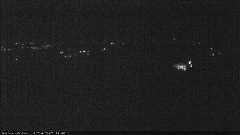 Lake Travis webcam, June 15, 2020 11:45 PM CT