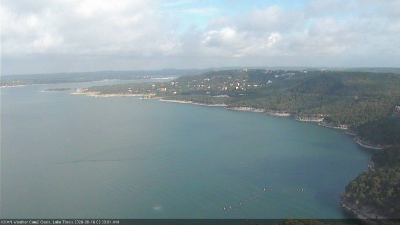 Lake Travis webcam, June 16, 2020 9:00 AM CT