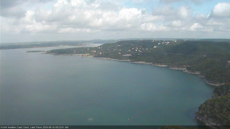 Lake Travis webcam, June 16, 2020 9:25 AM CT
