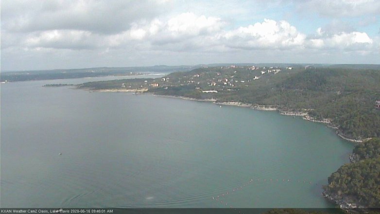 Lake Travis webcam, June 16, 2020 9:45 AM CT