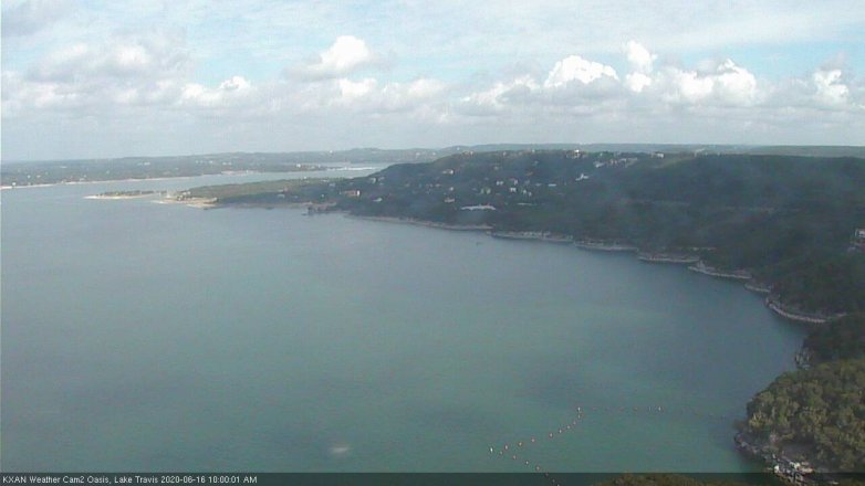 Lake Travis webcam, June 16, 2020 10:00 AM CT