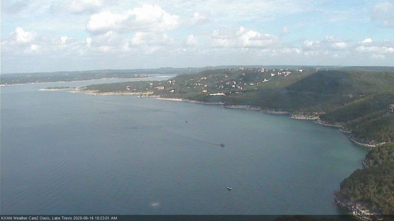 Lake Travis webcam, June 16, 2020 10:25 AM CT