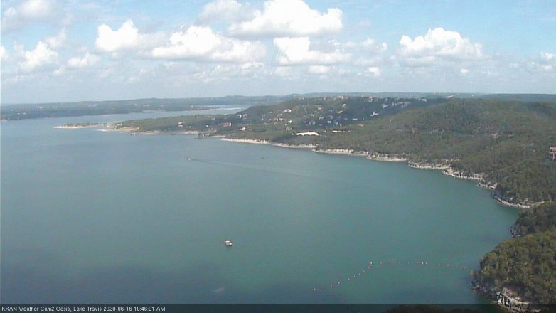 Lake Travis webcam, June 16, 2020 10:45 AM CT
