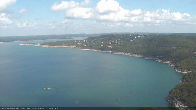 Lake Travis webcam, June 16, 2020 11:00 AM CT