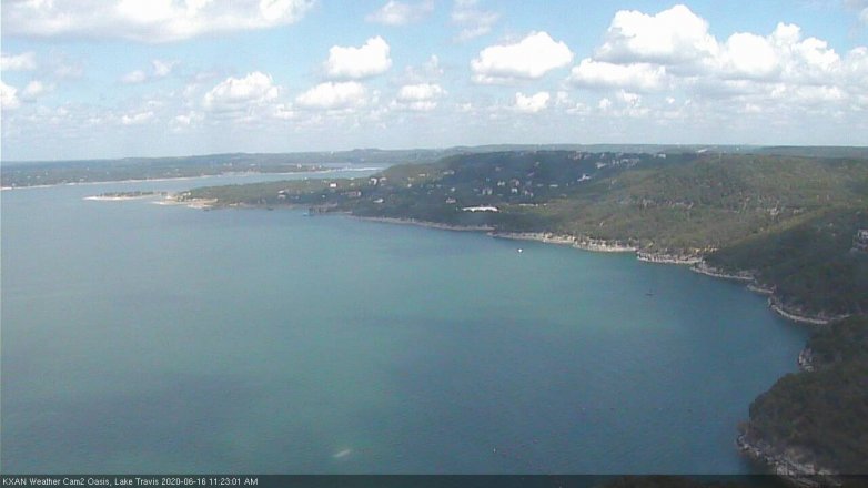 Lake Travis webcam, June 16, 2020 11:25 AM CT