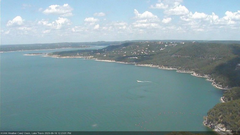 Lake Travis webcam, June 16, 2020 12:25 PM CT