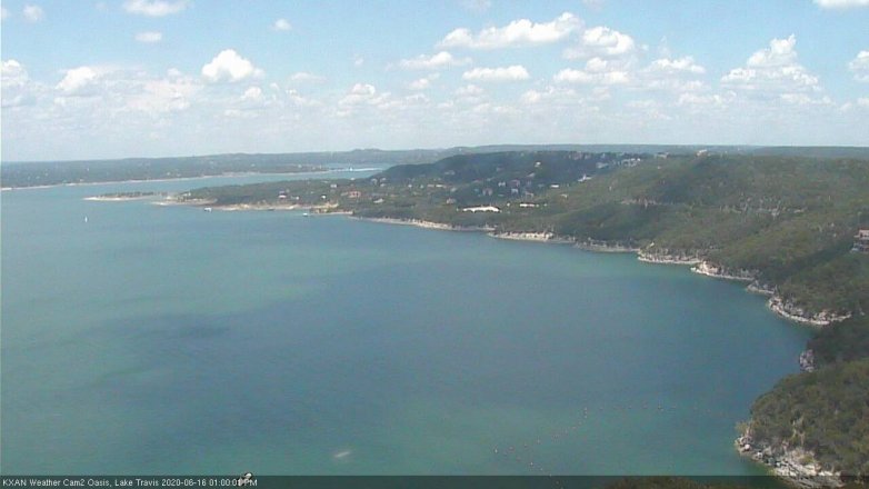 Lake Travis webcam, June 16, 2020 1:00 PM CT