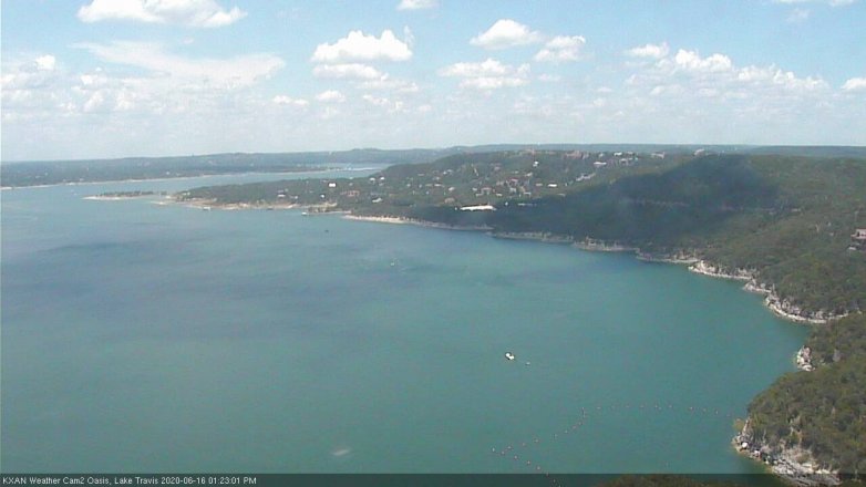 Lake Travis webcam, June 16, 2020 1:25 PM CT