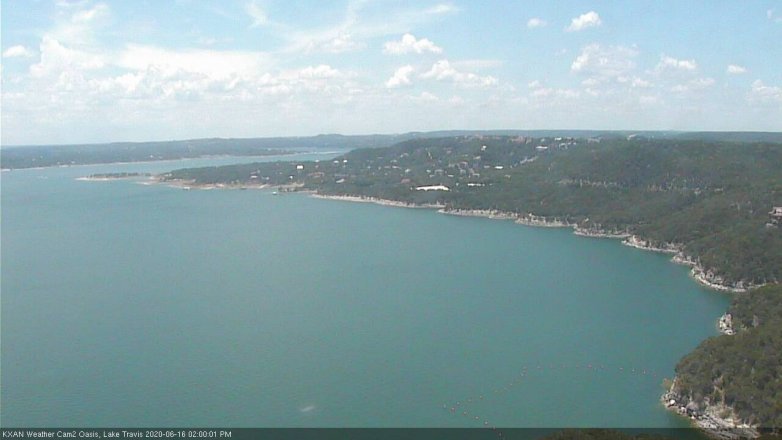 Lake Travis webcam, June 16, 2020 2:00 PM CT