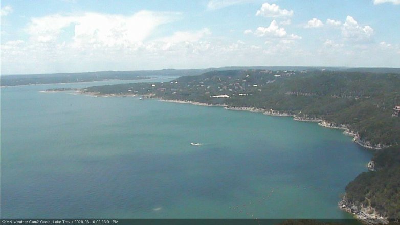 Lake Travis webcam, June 16, 2020 2:25 PM CT