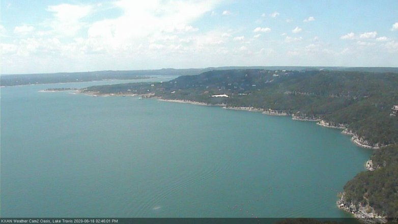 Lake Travis webcam, June 16, 2020 2:45 PM CT