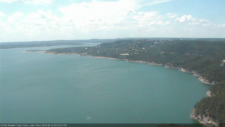 Lake Travis webcam, June 16, 2020 3:25 PM CT