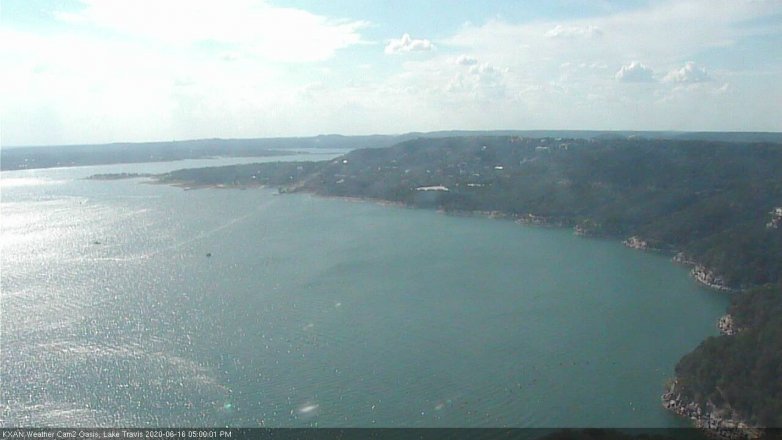Lake Travis webcam, June 16, 2020 5:00 PM CT