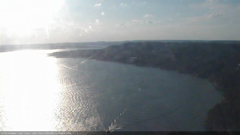 Lake Travis webcam, June 16, 2020 6:45 PM CT