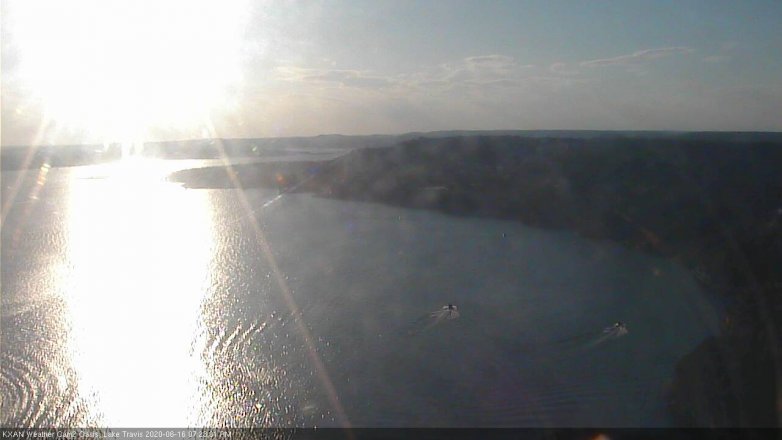 Lake Travis webcam, June 16, 2020 7:25 PM CT