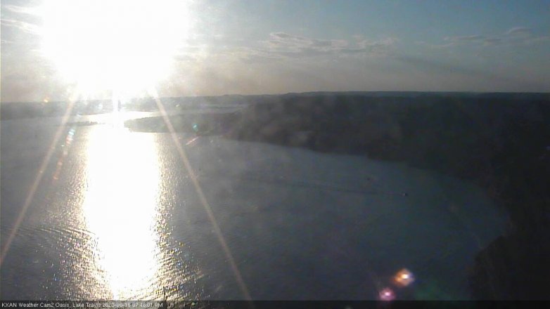 Lake Travis webcam, June 16, 2020 7:45 PM CT