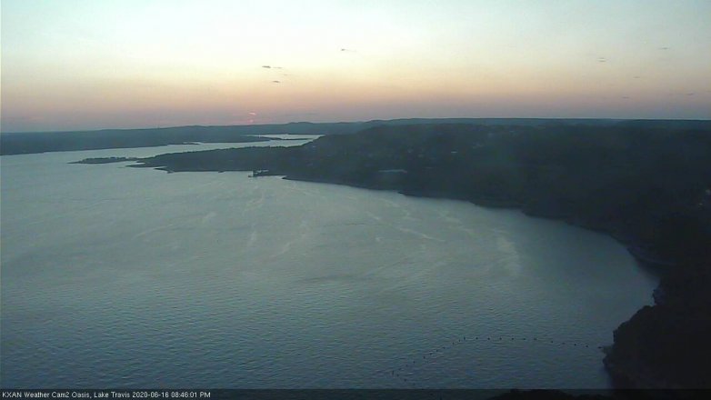 Lake Travis webcam, June 16, 2020 8:45 PM CT