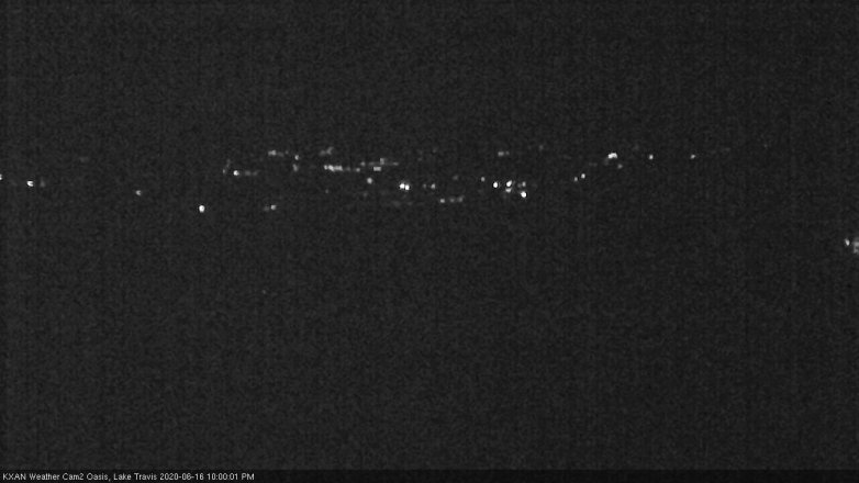 Lake Travis webcam, June 16, 2020 10:00 PM CT