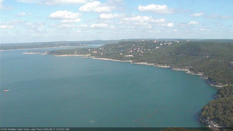 Lake Travis webcam, June 17, 2020 10:25 AM CT