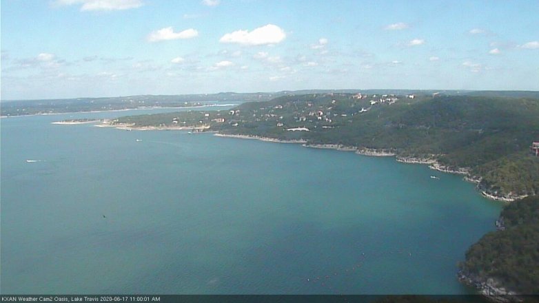Lake Travis webcam, June 17, 2020 11:00 AM CT