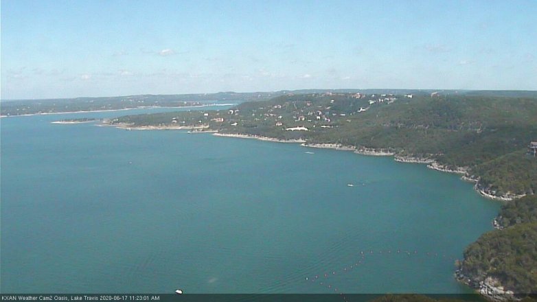 Lake Travis webcam, June 17, 2020 11:25 AM CT