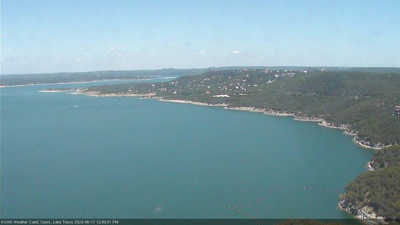 Lake Travis webcam, June 17, 2020 12:00 PM CT