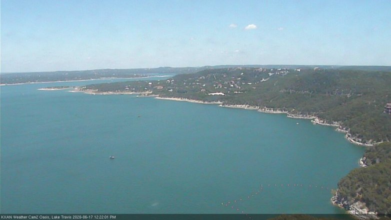 Lake Travis webcam, June 17, 2020 12:25 PM CT