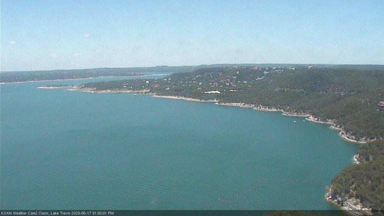 Lake Travis webcam, June 17, 2020 1:00 PM CT