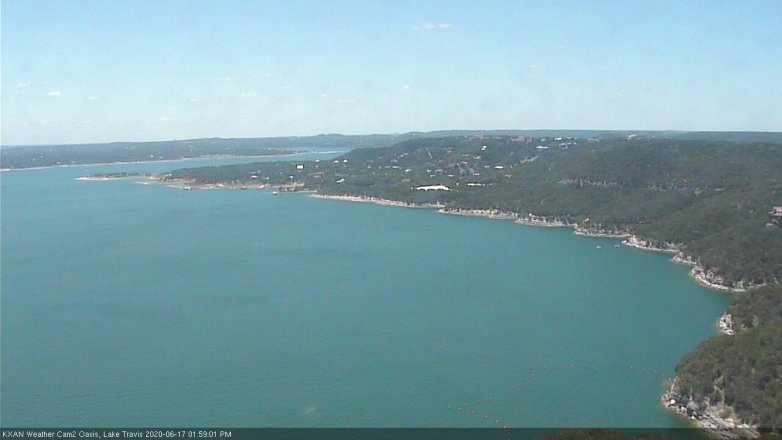 Lake Travis webcam, June 17, 2020 2:00 PM CT