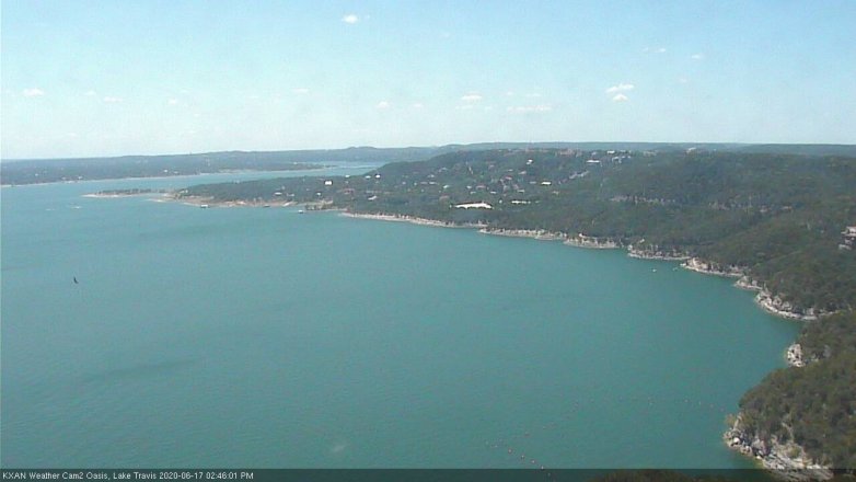 Lake Travis webcam, June 17, 2020 2:45 PM CT