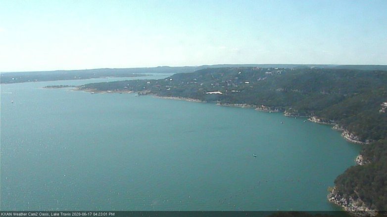 Lake Travis webcam, June 17, 2020 4:25 PM CT