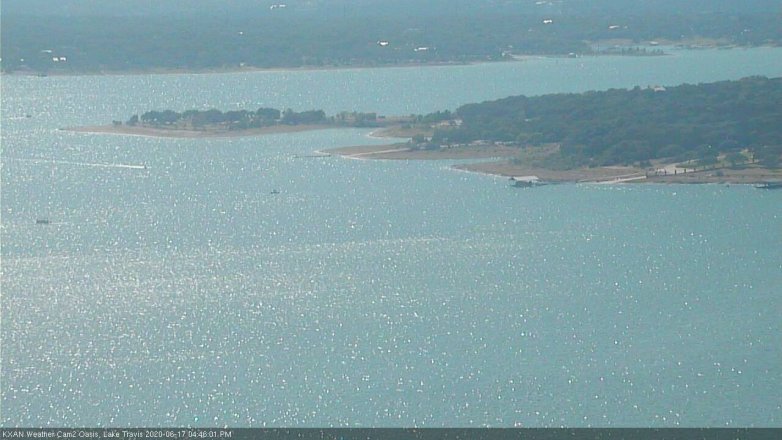 Lake Travis webcam, June 17, 2020 4:45 PM CT
