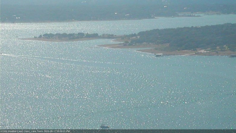 Lake Travis webcam, June 17, 2020 5:00 PM CT