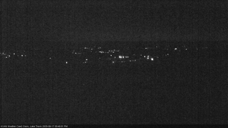 Lake Travis webcam, June 17, 2020 9:45 PM CT