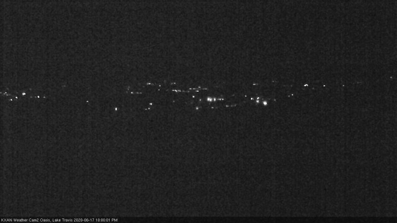 Lake Travis webcam, June 17, 2020 10:00 PM CT