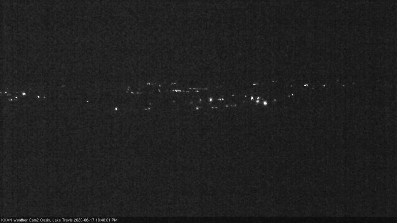 Lake Travis webcam, June 17, 2020 10:45 PM CT