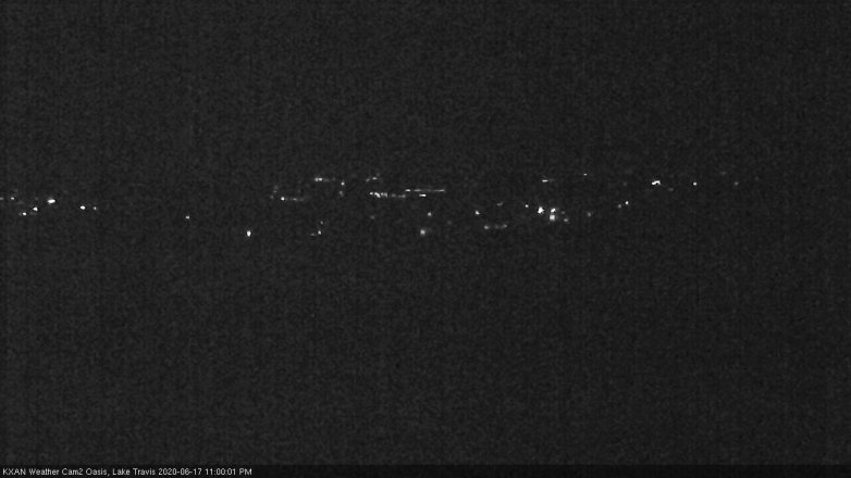 Lake Travis webcam, June 17, 2020 11:00 PM CT