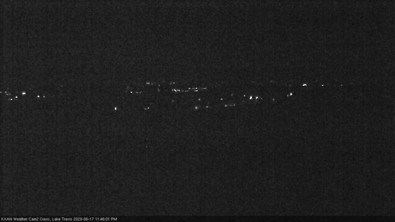 Lake Travis webcam, June 17, 2020 11:45 PM CT