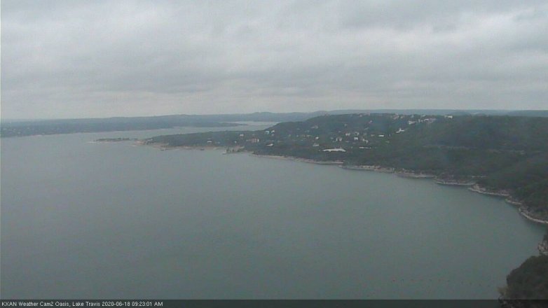 Lake Travis webcam, June 18, 2020 9:25 AM CT