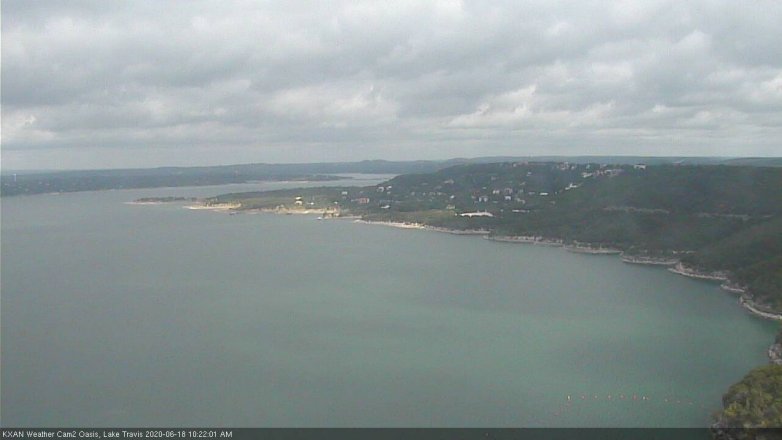 Lake Travis webcam, June 18, 2020 10:25 AM CT