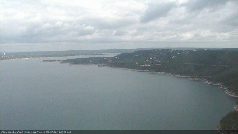 Lake Travis webcam, June 18, 2020 10:45 AM CT