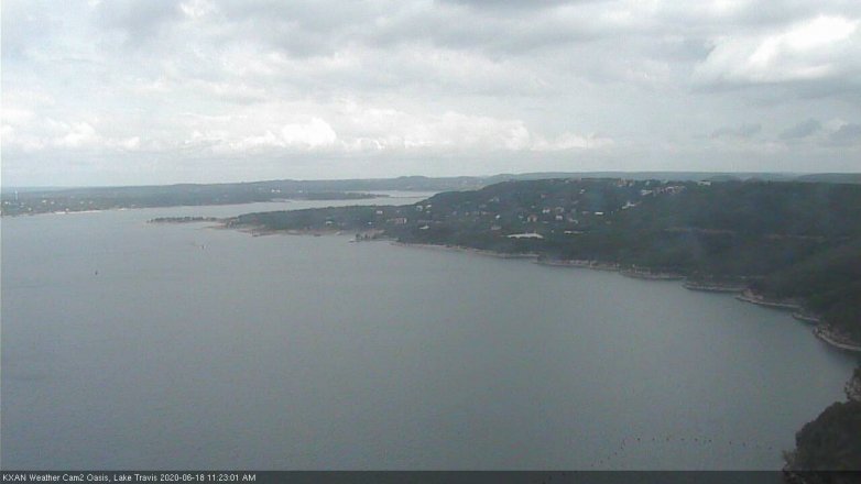 Lake Travis webcam, June 18, 2020 11:25 AM CT
