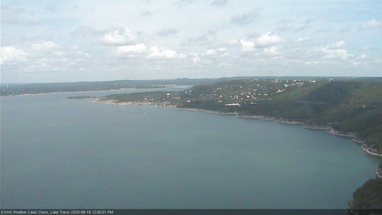 Lake Travis webcam, June 18, 2020 12:00 PM CT