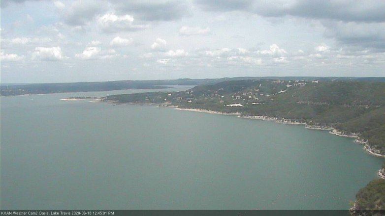 Lake Travis webcam, June 18, 2020 12:45 PM CT