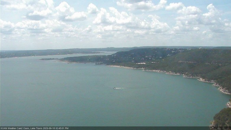 Lake Travis webcam, June 18, 2020 2:45 PM CT