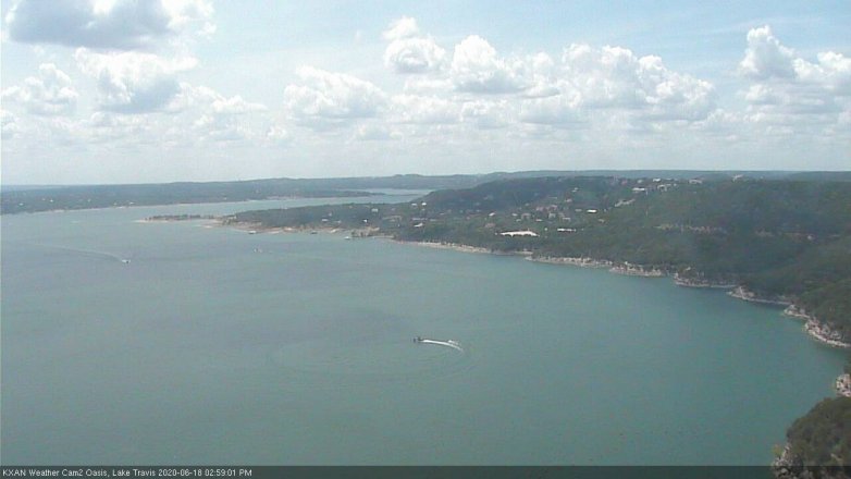 Lake Travis webcam, June 18, 2020 3:00 PM CT