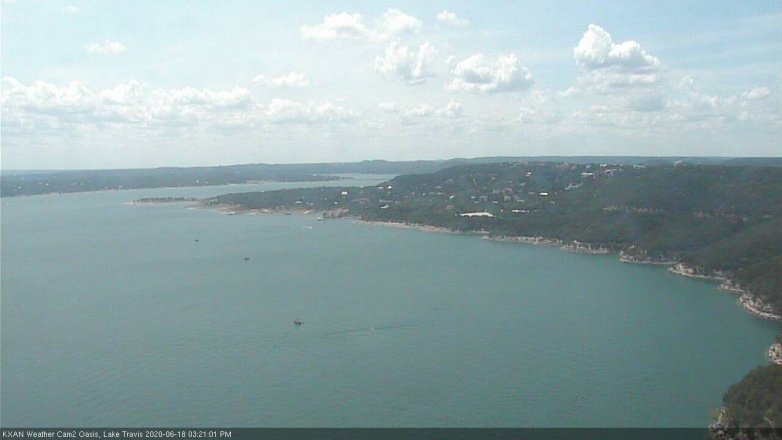 Lake Travis webcam, June 18, 2020 3:25 PM CT