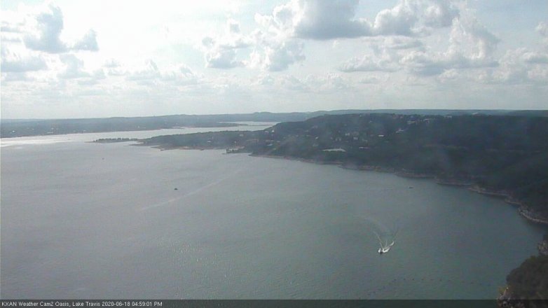 Lake Travis webcam, June 18, 2020 5:00 PM CT