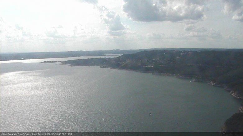 Lake Travis webcam, June 18, 2020 5:25 PM CT