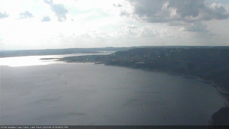 Lake Travis webcam, June 18, 2020 5:45 PM CT